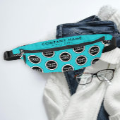 Modernes Muster für türkisfarbene Werbefirmen Bauchtasche