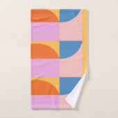 Modernes Muster geometrischer Formen Badhandtuch Set (Handtuch)