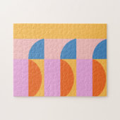 Modernes Muster geometrischer Formen Puzzle (Horizontal)