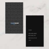 Modernes Muster-Grau Visitenkarte (Vorne/Hinten)