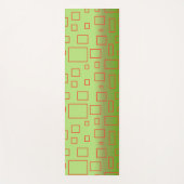 Modernes Muster Green Geometric Yellow Design Yogamatte (Vorderseite)
