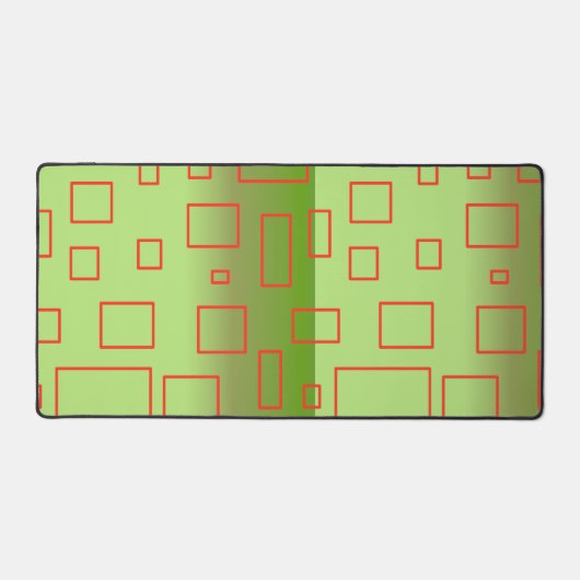 Modernes Muster Grün Schreibtischunterlage (Vorderseite)