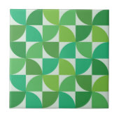 Modernes Muster Grün und aquamarin Fliese (Vorderseite)