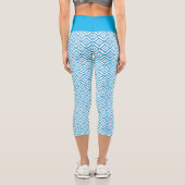 modernes Muster High Waisted Capris (Rückseite)