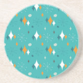 Modernes Muster im Aquamarinen Mittelalter Getränkeuntersetzer (Vorne)