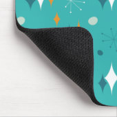 Modernes Muster im Aquamarinen Mittelalter Mousepad (Ecke)