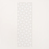 Modernes Muster in Beige und Weiß aus dem Mittelal Yogamatte (Vorderseite)