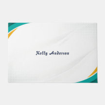 Modernes Muster in Grün und Gelb mit individuellem