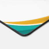 Modernes Muster in Grün und Gelb mit individuellem Schreibtischunterlage (Ecke)