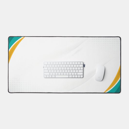 Modernes Muster in Grün und Gelb mit individuellem Schreibtischunterlage (Tastatur & Maus)