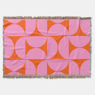 Modernes Muster in pink und orange Decke