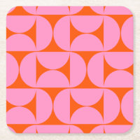 Modernes Muster in pink und orange