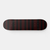 Modernes Muster in Rot und Schwarz Skateboard (Horizontal)
