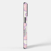 Modernes Muster iPhone Case | Rosa Ästhetik (Rückseite / Rechts)