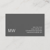 Modernes Muster künstlerisch | Holz Visitenkarte (Rückseite)