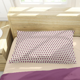 Modernes Muster Lila geometrischer Raute in Beige Kissenbezug