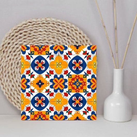 Modernes Muster mexikanische portugiesische Farbe Fliese