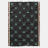 Modernes Muster mit geometrischer Struktur Aquamar Decke (Vorderseite Vertikal)