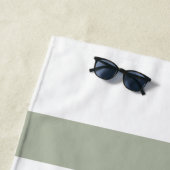 Modernes Muster mit grünen Streifen Strandtuch (Beispiel)