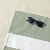 Modernes Muster mit grünen Streifen Strandtuch (Beispiel)