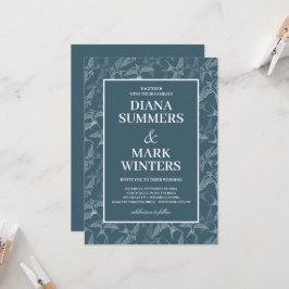 Modernes Muster mit Schluchten. Einladung zur Hoch