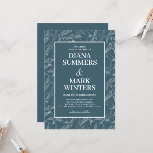 Modernes Muster mit Schluchten. Einladung zur Hoch