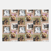 Modernes Muster neutralisiert jedes Foto der Kateg Geschenkpapier Set (Vorderseite)