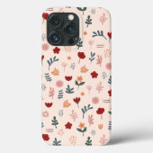 Modernes Muster Niedlicher ästhetischer Blume Case-Mate iPhone Hülle (Rückseite)