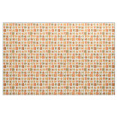 Modernes Muster Ochre Mitte des Jahrhunderts Stoff (Yard (91,4 cm))