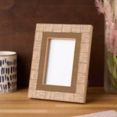 Modernes Muster ohne Text-Gravierungsrahmen Geätzte Rahmen (Linke Ecke)