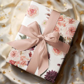 Modernes Muster pastellfarbener Blume Geschenkpapier