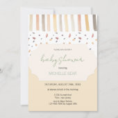 Modernes Muster pastellfarbiger Herbst Einladung (Vorderseite)