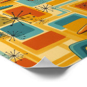 Modernes Muster - Retro Wall Art Poster (Ecke)