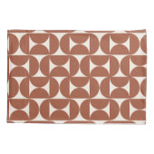 Modernes Muster Rost Terrakotta auf dem Monte San Kissenbezug (Rückseite)