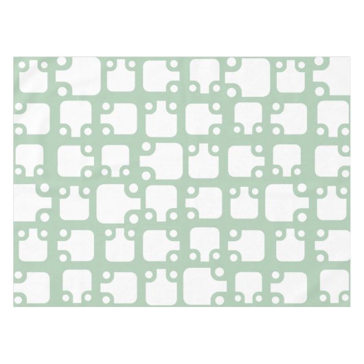 Modernes Muster Sage Green 2 aus dem Mittelalter Tischdecke (Vorderseite (Horizontal))