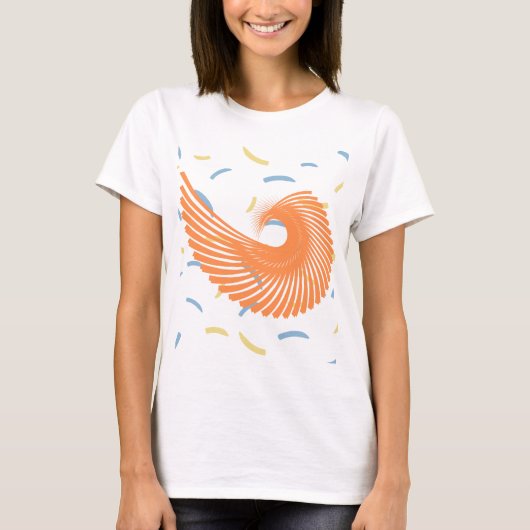 Modernes Muster T-Shirt (Vorderseite)