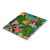 Modernes Muster tropischer Pflanze Fliese (Seite)