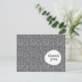 Modernes Muster Vielen Dank Postcard Postkarte (Stehend Vorderseite)