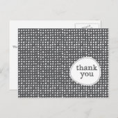 Modernes Muster Vielen Dank Postcard Postkarte (Vorne/Hinten)