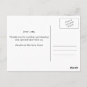 Modernes Muster Vielen Dank Postcard Postkarte (Rückseite)