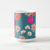 Modernes Mustergeschenk für ihre+Custom Initials Kaffeetasse (Mittel)