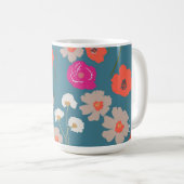 Modernes Mustergeschenk für ihre+Custom Initials Kaffeetasse (VorderseiteRechts)