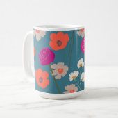 Modernes Mustergeschenk für ihre+Custom Initials Kaffeetasse (Vorderseite Links)