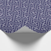 Modernes Mustervordruckpapier für Navy Geschenkpapier (Ecke)