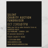 Modernes, mutiges Auktionsereignis für stille Wohl Flyer (Vorne)