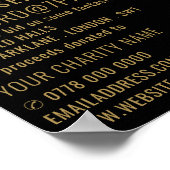 Modernes, mutiges Auktionsereignis für stille Wohl Poster (Ecke)