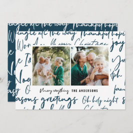 Modernes, mutiges Foto für grafische Typografie Feiertagskarte