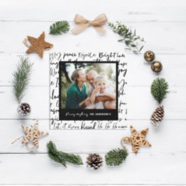 Modernes, mutiges Foto für grafische Typografie Feiertagskarte