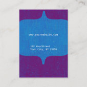 Modernes mutiges Monogramm Vintag Visitenkarte (Rückseite)