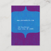 Modernes mutiges Monogramm Vintag Visitenkarte (Rückseite)